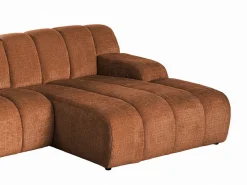 Sofá rinconera derecha de tejido chenilla BELADON < Vente-unique Best