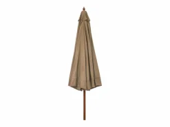 Clicnbuy Sombrilla * Sombrilla de jardín con palo de madera gris 330 cm Topo