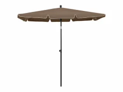 Clicnbuy Sombrilla * Sombrilla de jardín con palo gris taupe 210x140 cm Topo