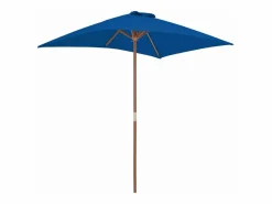 Clicnbuy Sombrilla * Sombrilla de jardín con palo de madera 150x200 cm Azul