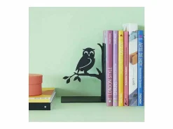 Balvi Estatua * Sujetalibros de metal Animals Bird Negro