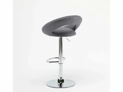 AHD Muebles De Bar|Taburete Alto | Taburete de cocina alto, giratorio y regulable con Reposapiés Chicago -