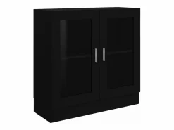 Clicnbuy Vitrina | Vitrina de madera contrachapada 82,5x30,5x80 cm