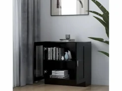 Clicnbuy Vitrina | Vitrina de madera contrachapada 82,5x30,5x80 cm