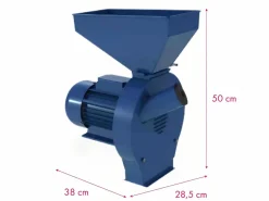 1100 W Molino de cereal eléctrico, molino de grano eléctrico, flujo de 240 kg/h, con 4 tamiz, chuleta de granos, 38x28.5x50cm < DripeX Discount